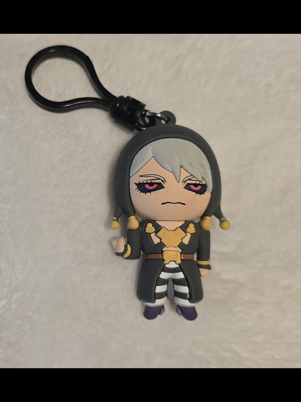 Rare Risotto Nero JOJO'S BIZARRE ADVENTURE-GOLDEN WIND Exclusive Bag Clip